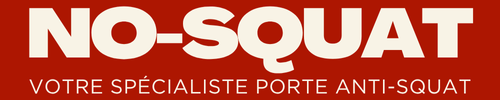 logo NO-SQUAT porte anti squat